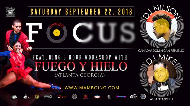Fuego Y Hielo – 3-Hour Mambo Workshop – Saturday, September 22, 2018