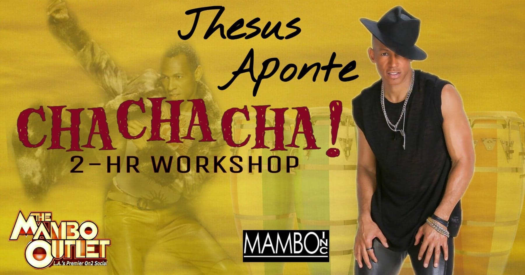 Jhesus Aponte – 2-Hour Cha-Cha-Cha Workshop – Saturday, February 16, 2019