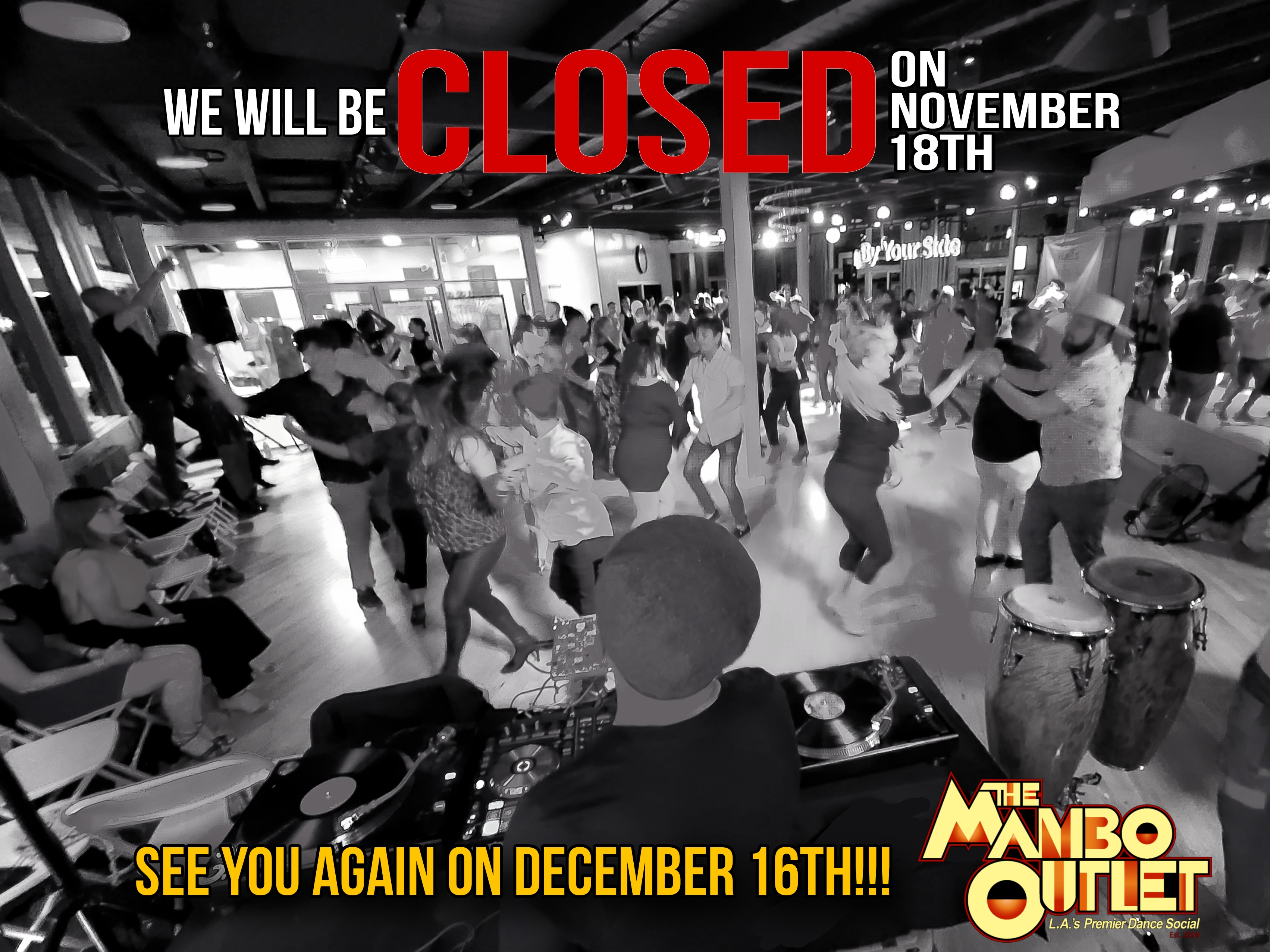 Sorry! We will be CLOSED on November 18th