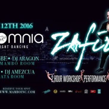 ZAFIRE – NY Style Salsa ON2 Workshop & Live Performance – Saturday, November 12th