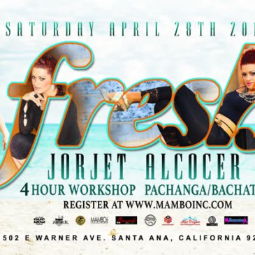 Jorjet Alcocer – 4-Hour Bachata/Pachanga Workshop – April 28, 2018